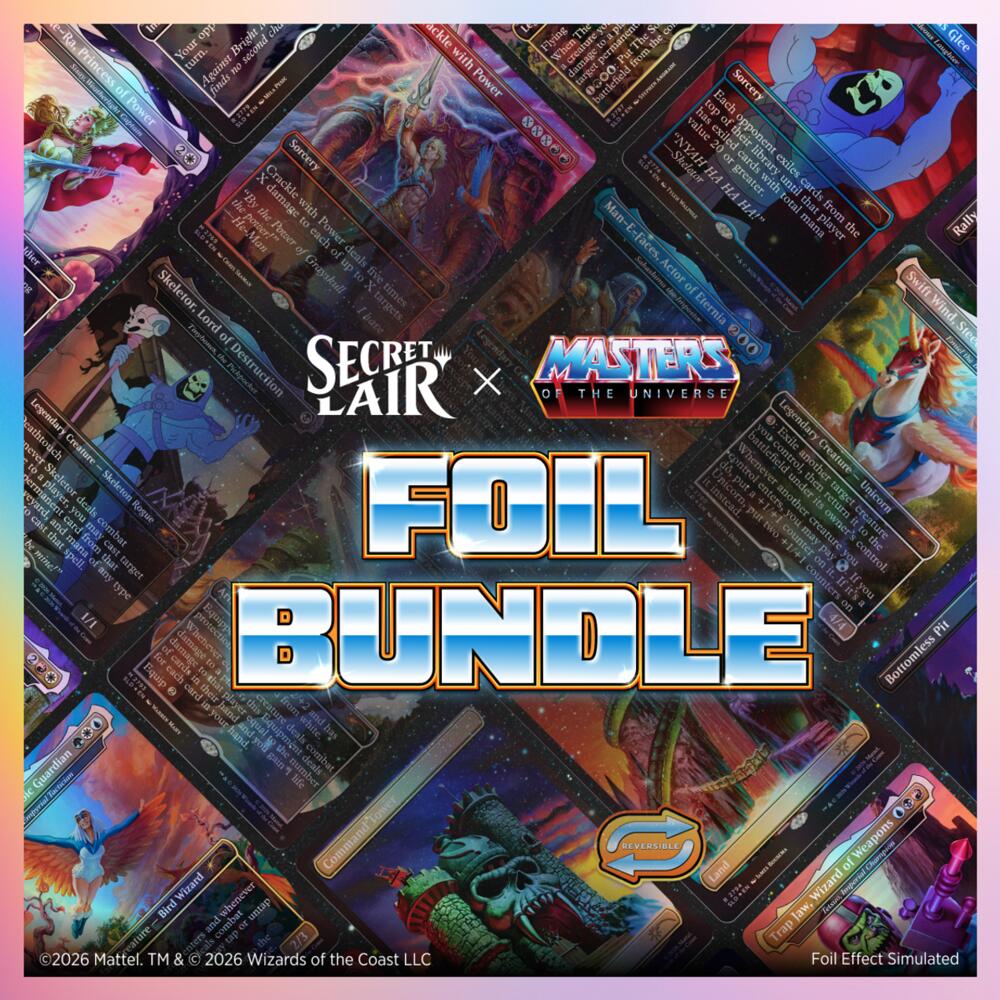 Secret Lair: The Most Powerful Superdrop in the Universe: For the Honor of Grayskull Foil Bundle sealed product from Secret Lair Drop Series