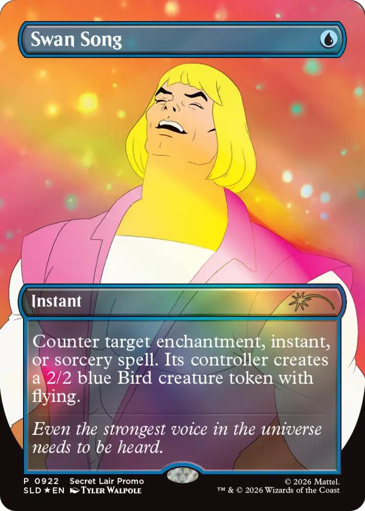 Swan Song 922 card from Secret Lair Drop Series