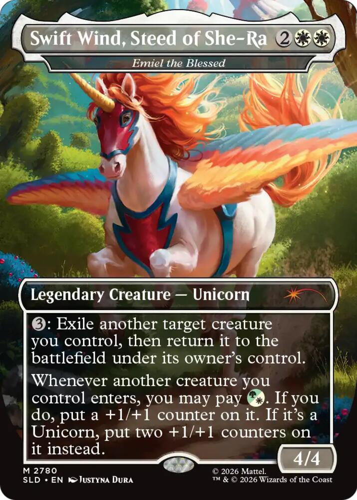 Swift Wind, Steed of She-Ra - Emiel the Blessed 2780 card from Secret Lair Drop Series