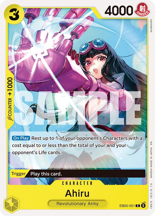 Ahiru EB05-051 card from Extra Booster: One Piece Heroines Edition Vol. 2