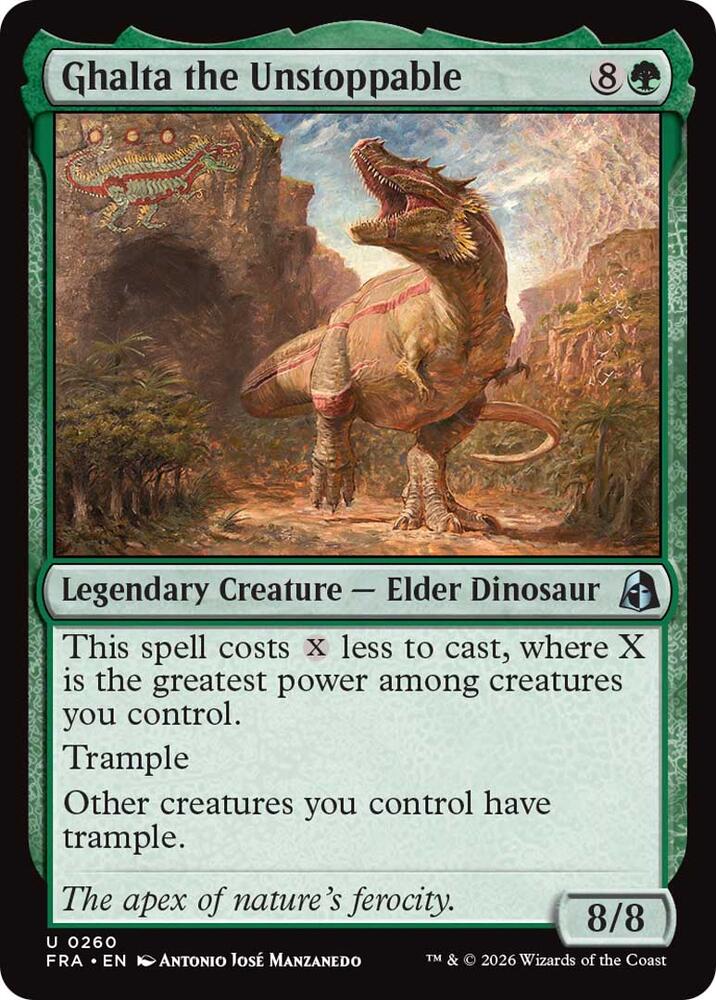 Ghalta the Unstoppable 260 card from Reality Fracture