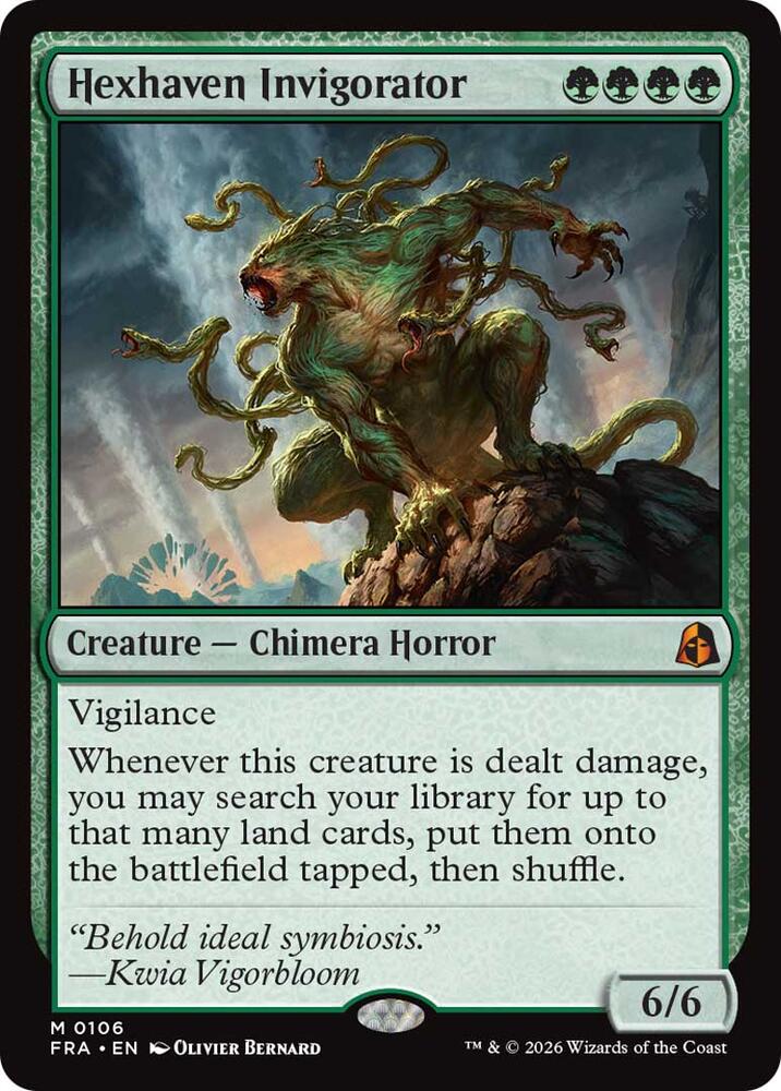 Hexhaven Invigorator 106 card from Reality Fracture