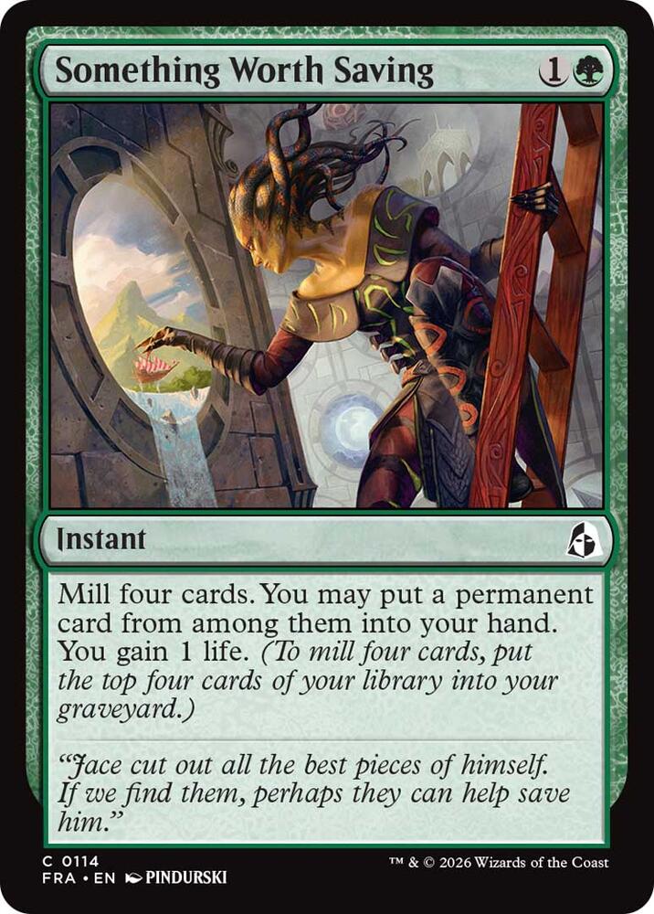 Something Worth Saving 114 card from Reality Fracture
