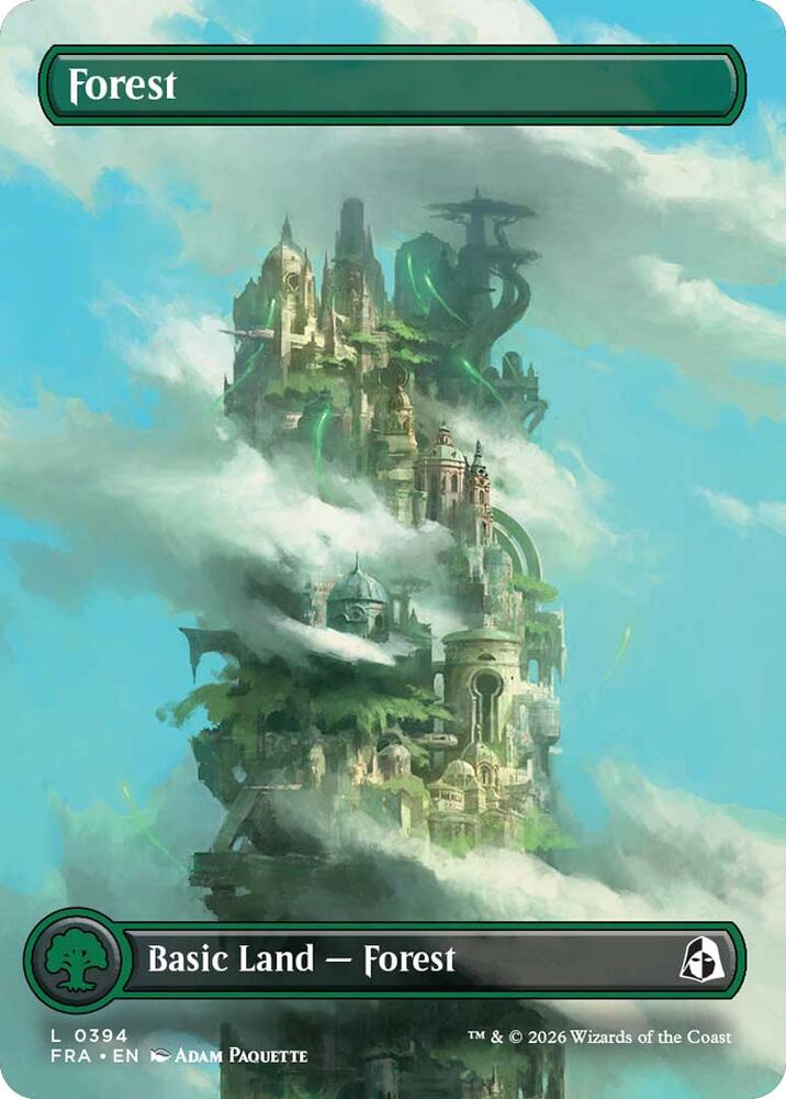 Forest (Borderless) 394 card from Reality Fracture