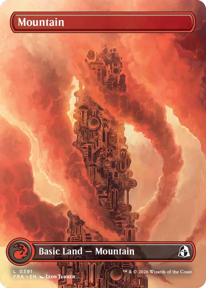 Mountain (Borderless) 391 card from Reality Fracture