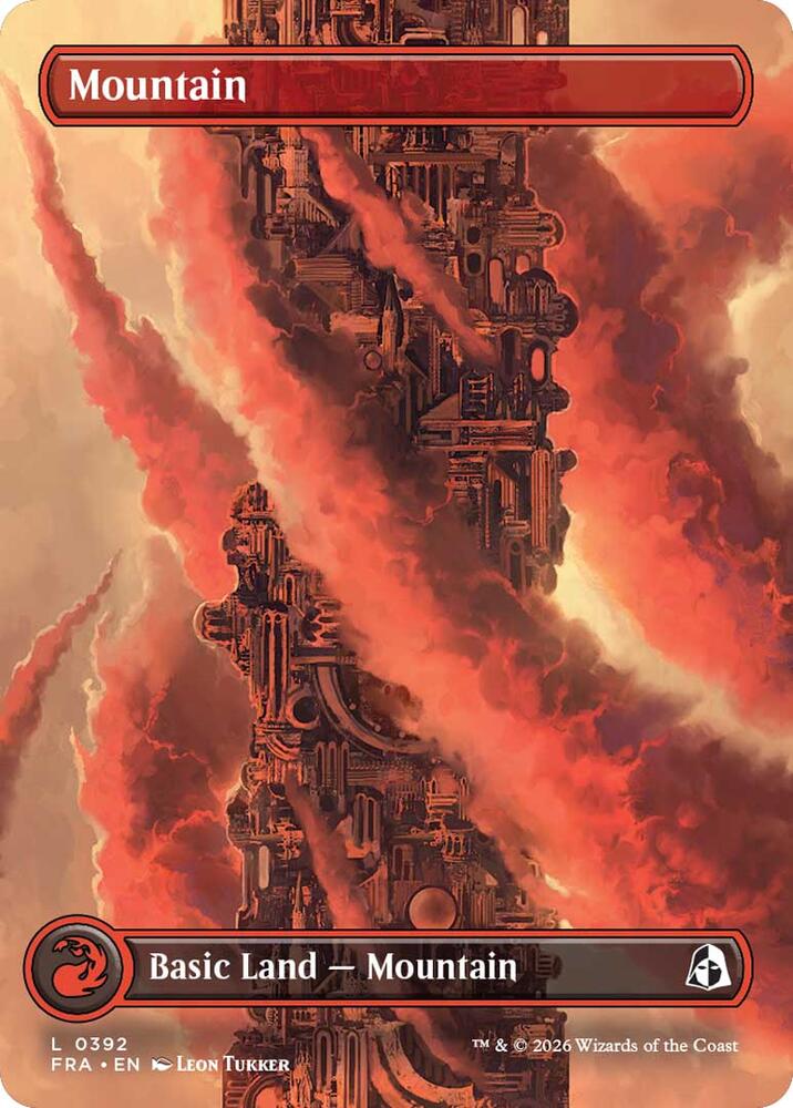Mountain (Borderless) 392 card from Reality Fracture