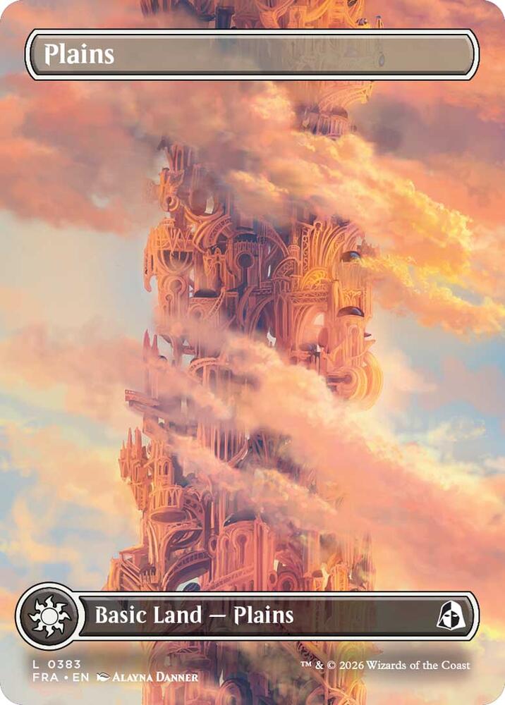 Plains (Borderless) 383 card from Reality Fracture