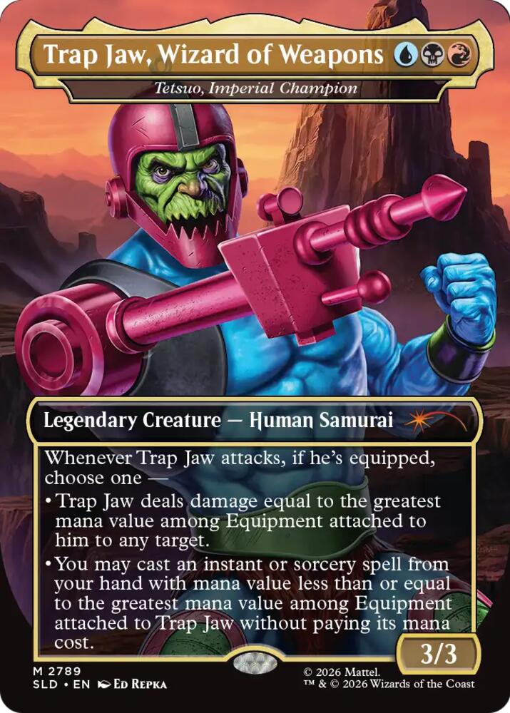 Trap Jaw, Wizard of Weapons - Tetsuo, Imperial Champion 2789 card from Secret Lair Drop Series