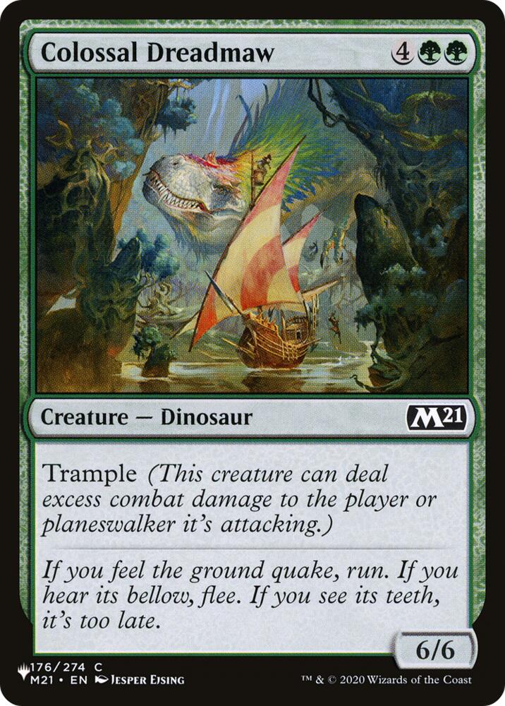 Colossal Dreadmaw (M21) 176 card from The List Reprints