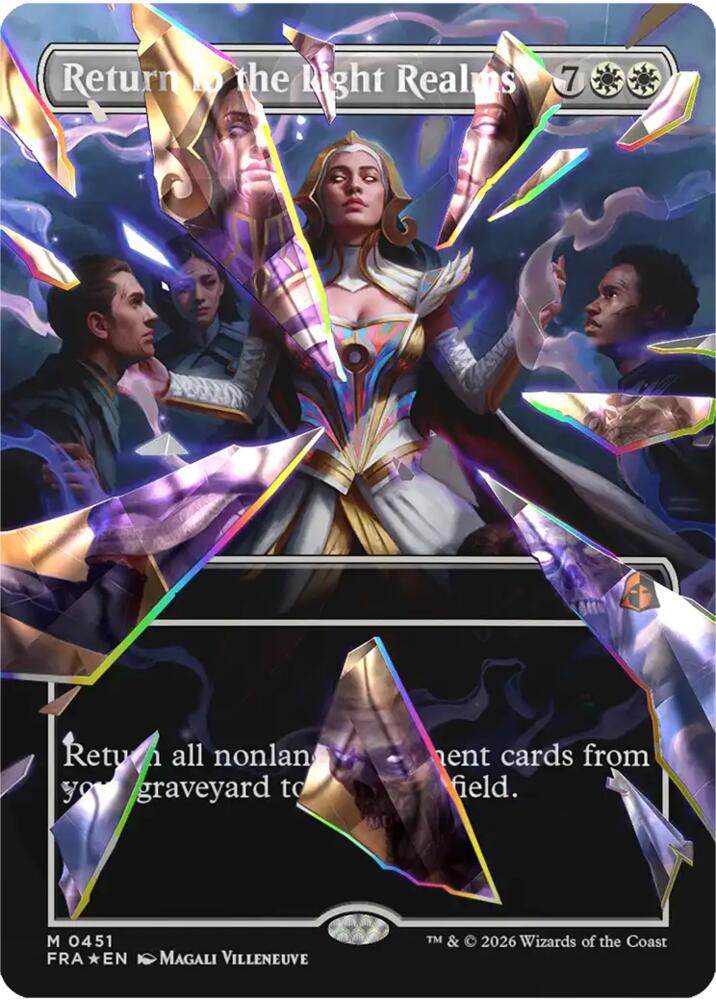 Return to the Light Realms (Borderless) (Facet Foil) 451 card from Reality Fracture
