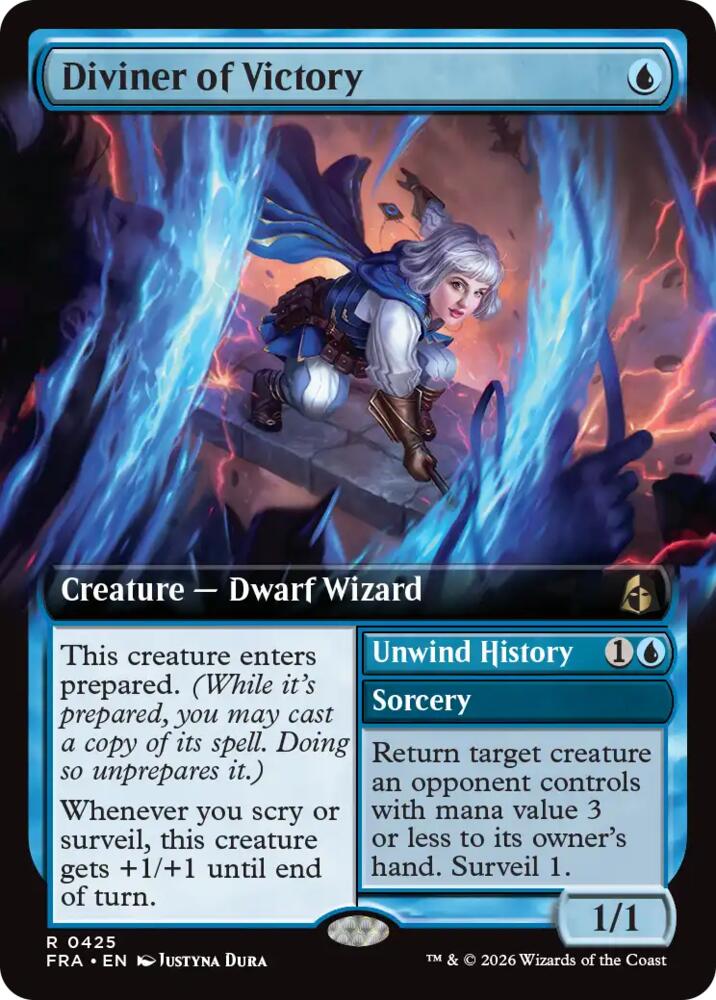 Diviner of Victory (Extended Art) 425 card from Reality Fracture
