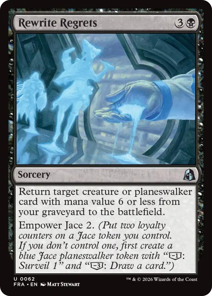 Rewrite Regrets 62 card from Reality Fracture