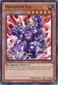 Maximum Six LCJW-EN047 card from Legendary Collection 4: Joey's World