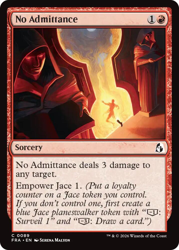 No Admittance 89 card from Reality Fracture