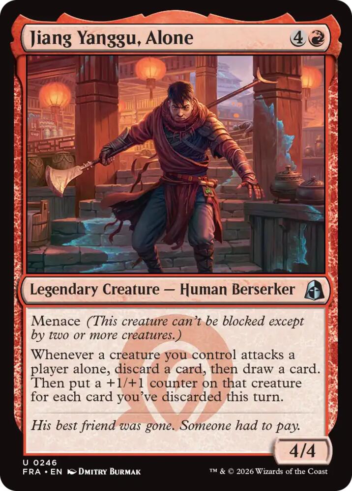 Jiang Yanggu, Alone 246 card from Reality Fracture
