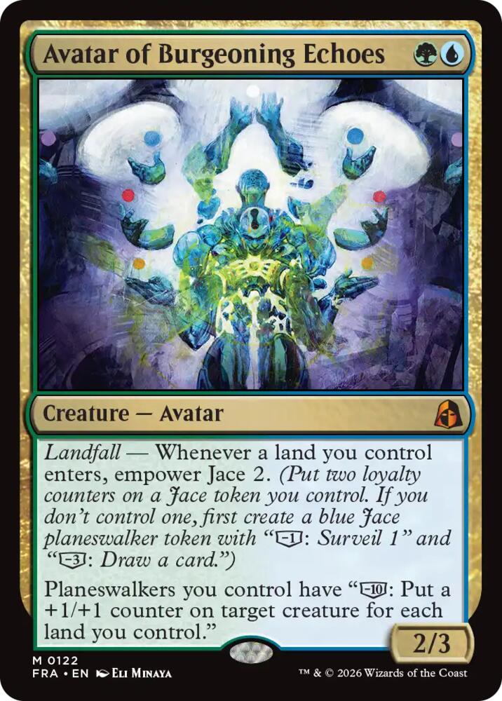 Avatar of Burgeoning Echoes 122 card from Reality Fracture