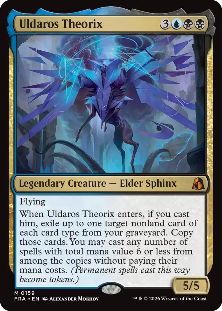 Uldaros Theorix 159 card from Reality Fracture