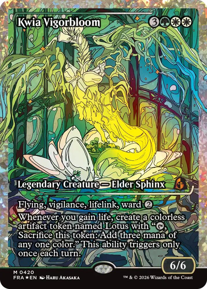 Kwia Vigorbloom (Showcase) (Fracture Foil) 420 card from Reality Fracture