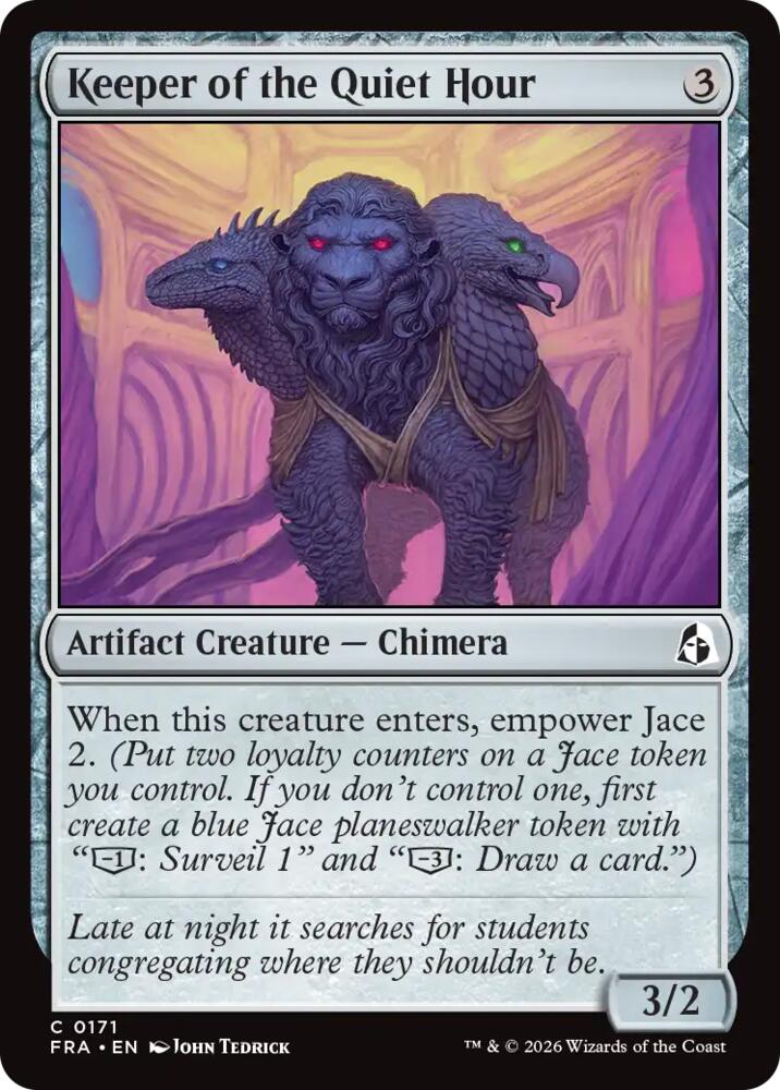Keeper of the Quiet Hour 171 card from Reality Fracture