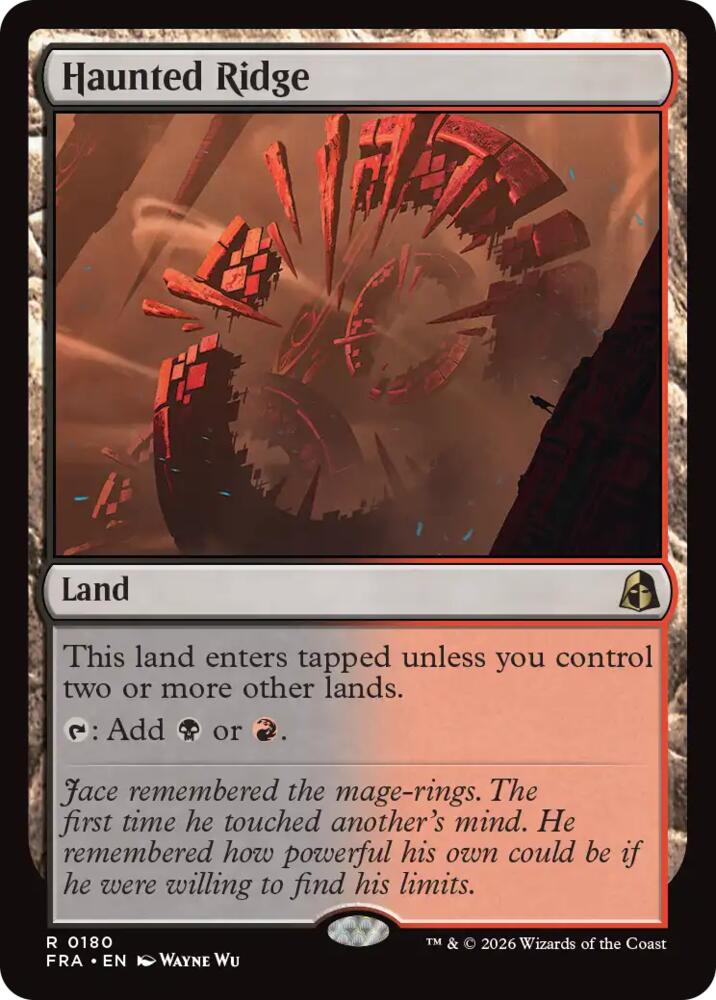 Haunted Ridge 180 card from Reality Fracture