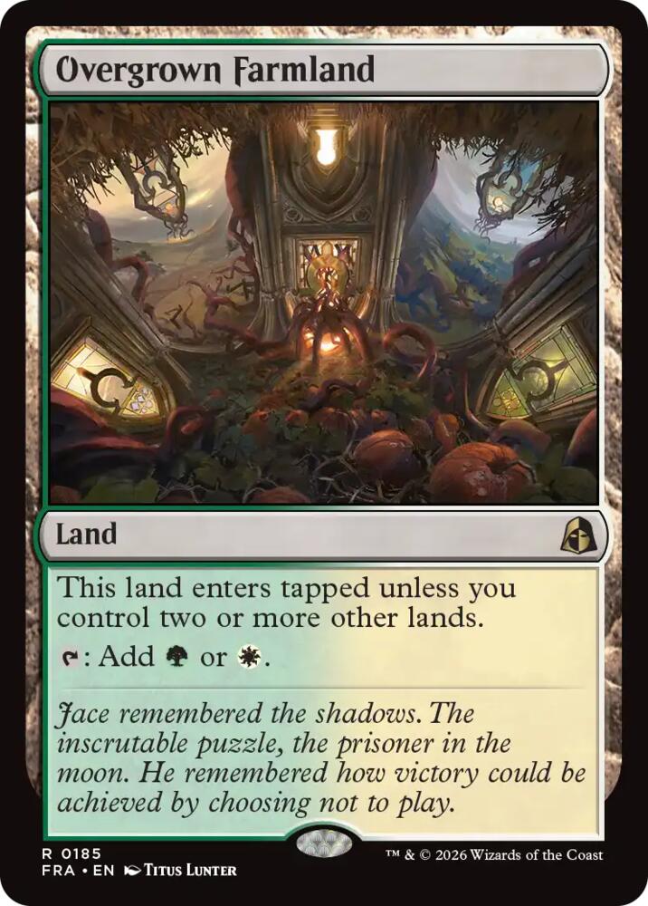 Overgrown Farmland 185 card from Reality Fracture
