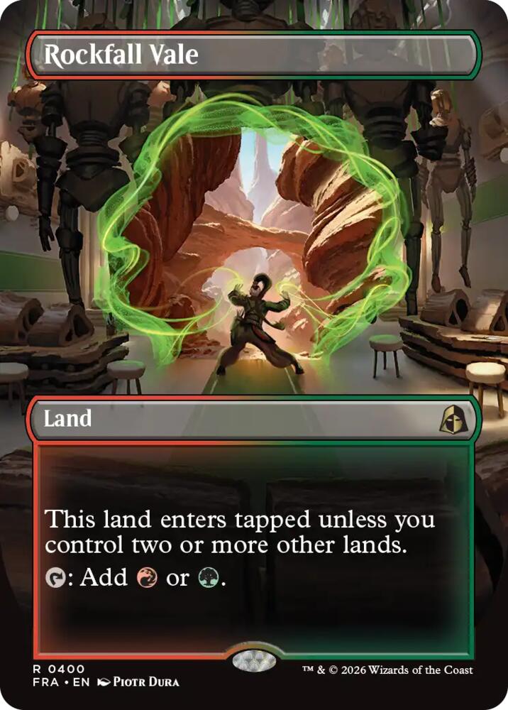 Rockfall Vale (Borderless) 400 card from Reality Fracture