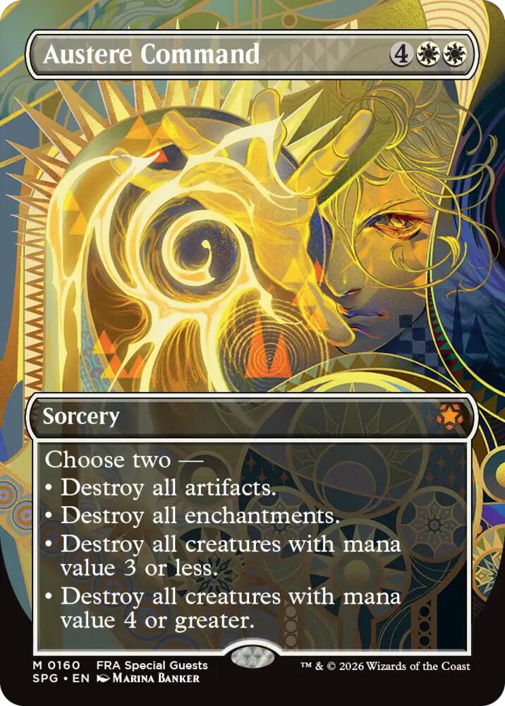 Austere Command (Borderless) 160 card from Special Guests