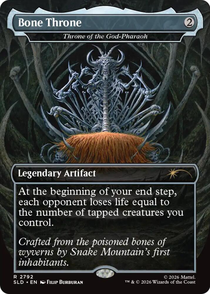 Bone Throne - Throne of the God-Pharaoh 2792 card from Secret Lair Drop Series