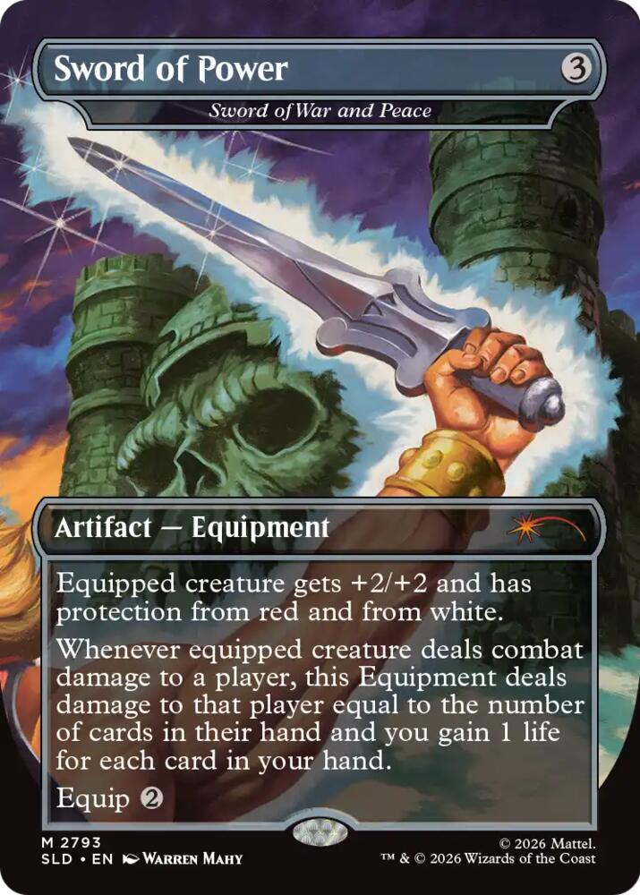Sword of Power - Sword of War and Peace 2793 card from Secret Lair Drop Series