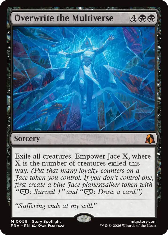 Overwrite the Multiverse 59 card from Reality Fracture