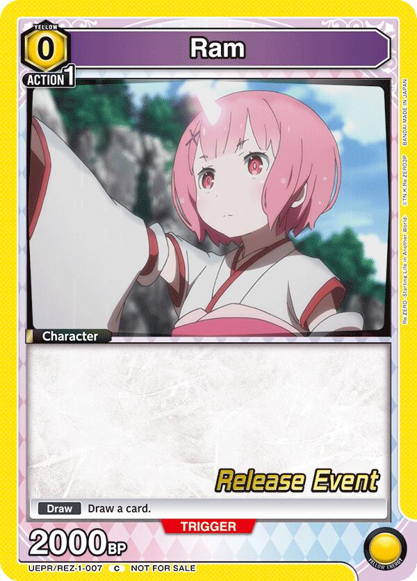 Ram UEPR/REZ-1-007 card from UE24BT: Re:ZERO -Starting Life in Another World- Release Event Cards