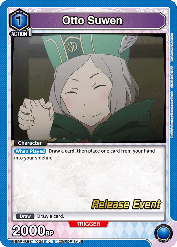 Otto Suwen UEPR/REZ-1-035 card from UE24BT: Re:ZERO -Starting Life in Another World- Release Event Cards