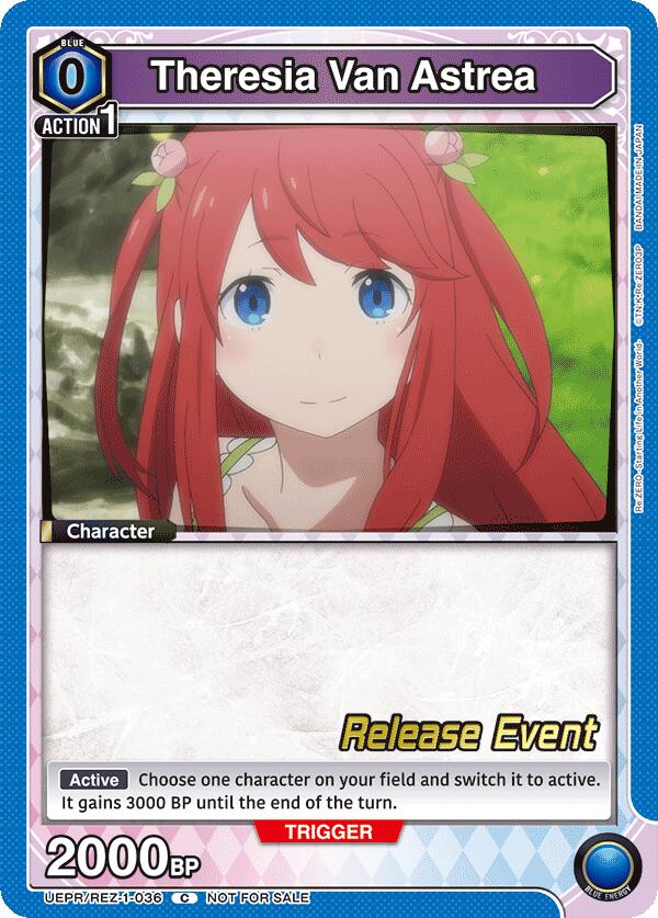 Theresia Van Astrea UEPR/REZ-1-036 card from UE24BT: Re:ZERO -Starting Life in Another World- Release Event Cards