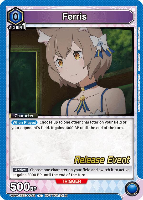 Ferris UEPR/REZ-1-042 card from UE24BT: Re:ZERO -Starting Life in Another World- Release Event Cards