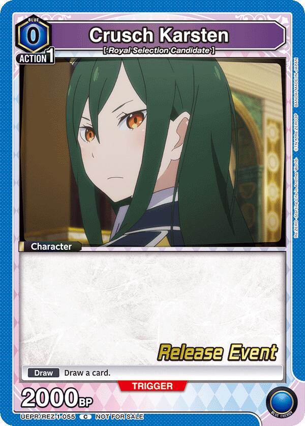 Crusch Karsten UEPR/REZ-1-055 card from UE24BT: Re:ZERO -Starting Life in Another World- Release Event Cards
