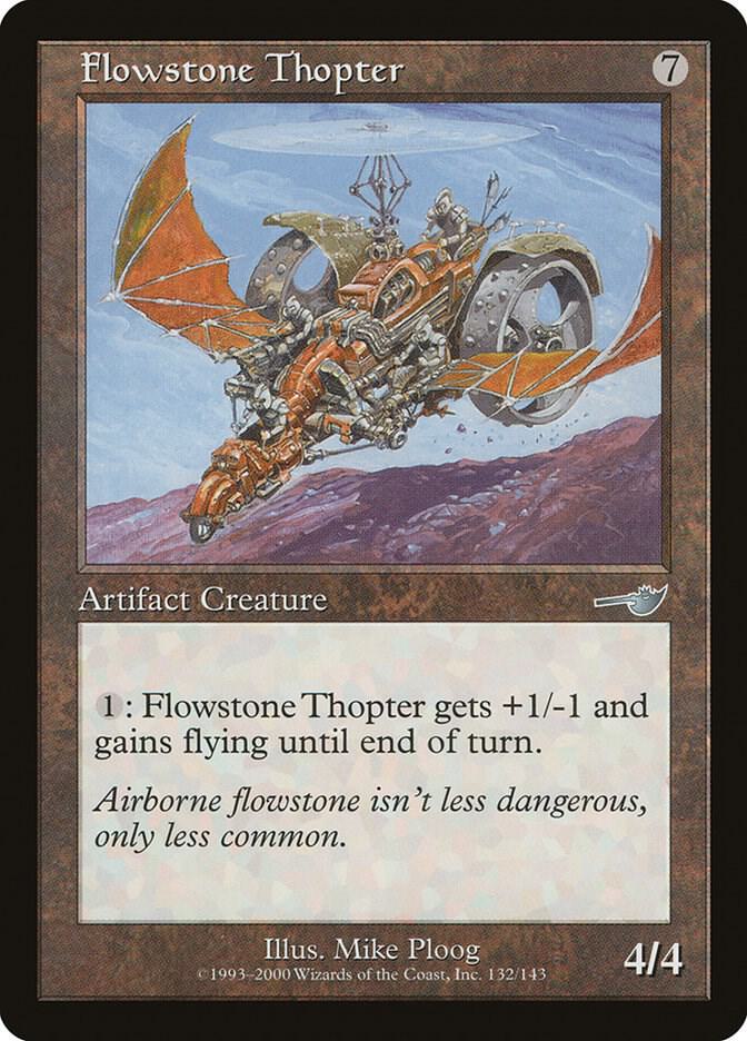 Flowstone Thopter 132 card from Nemesis