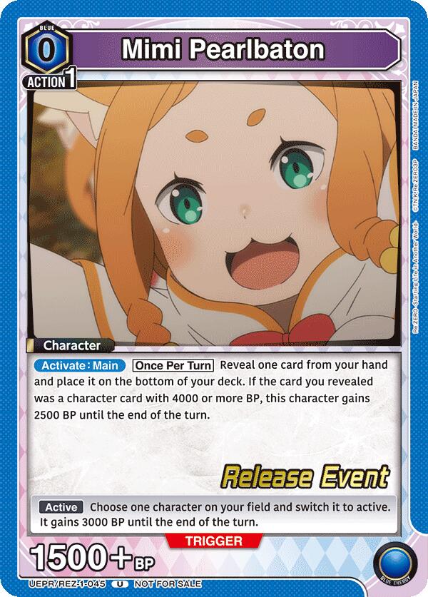Mimi Pearlbaton UEPR/REZ-1-045 card from UE24BT: Re:ZERO -Starting Life in Another World- Release Event Cards
