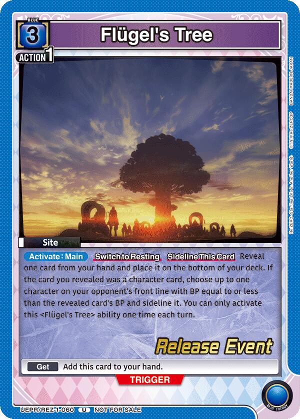 Flugel's Tree UEPR/REZ-1-060 card from UE24BT: Re:ZERO -Starting Life in Another World- Release Event Cards