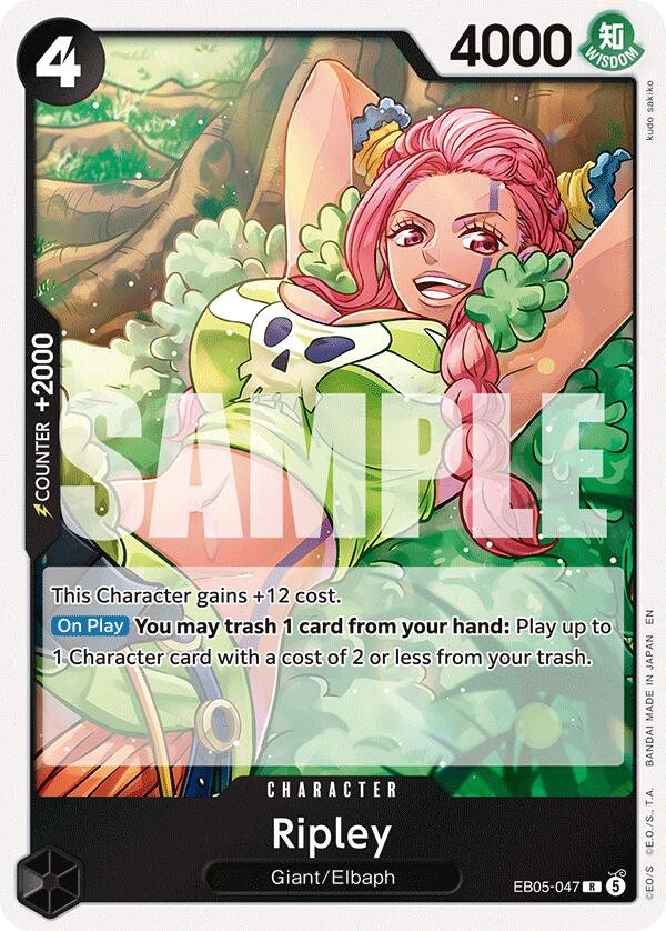 Ripley EB05-047 card from Extra Booster: One Piece Heroines Edition Vol. 2