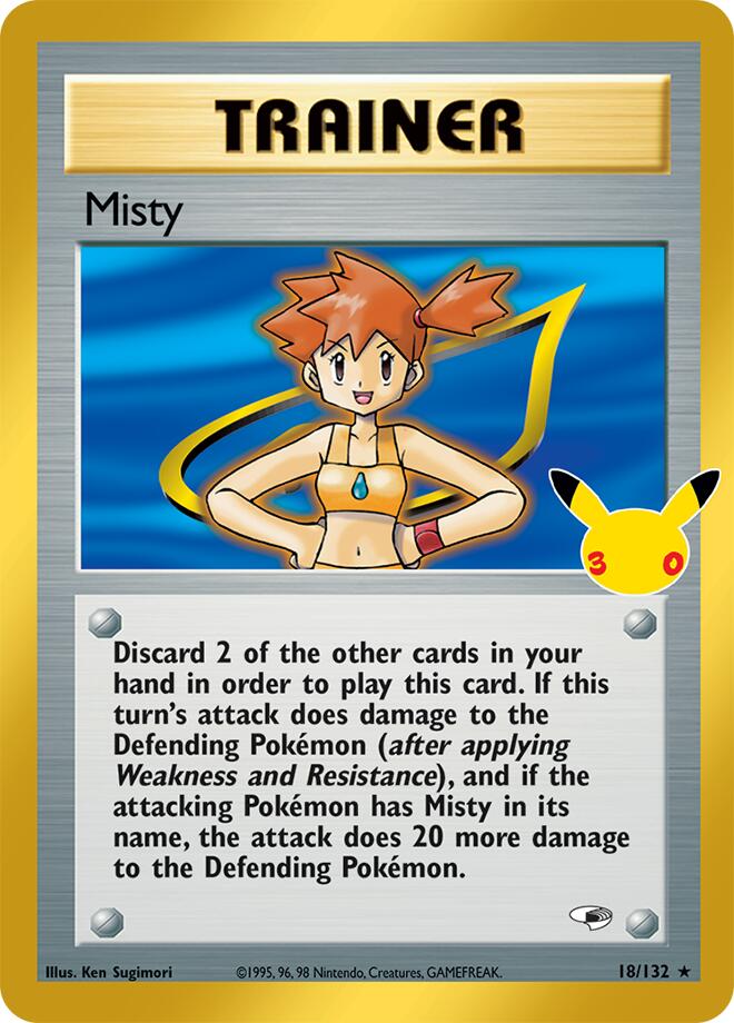 Misty 18/132 card from ME: 30th Celebration Classic Collection