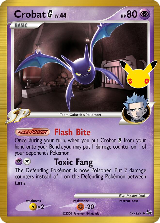 Crobat G 47/127 card from ME: 30th Celebration Classic Collection