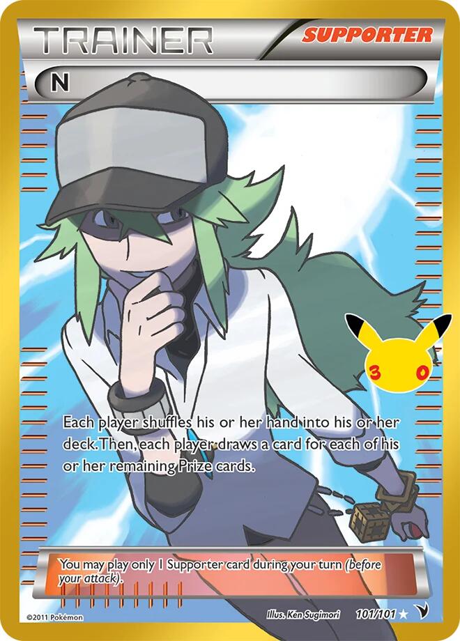 N 101/101 card from ME: 30th Celebration Classic Collection