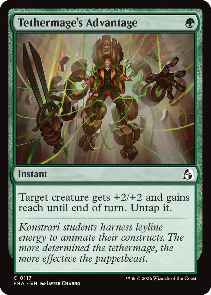 Tethermage's Advantage 117 card from Reality Fracture