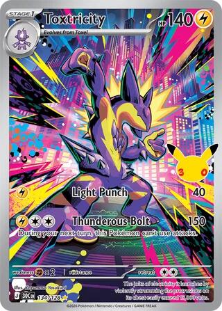 Toxtricity 134/128 card from ME: 30th Celebration