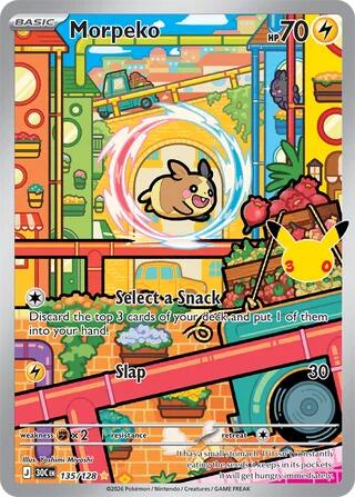 Morpeko 135/128 card from ME: 30th Celebration