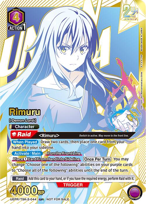 Rimuru (Second Place) UEPR/TSK-2-044 card from Union Arena Promotion Cards