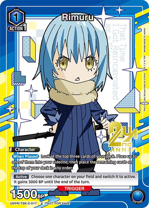 Rimuru UEPR/TSK-2-017 card from Union Arena Promotion Cards