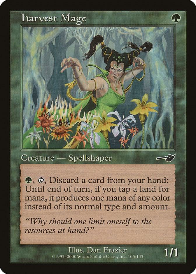Harvest Mage 105 card from Nemesis