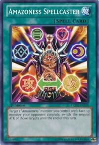 Amazoness Spellcaster LCJW-EN100 card from Legendary Collection 4: Joey's World