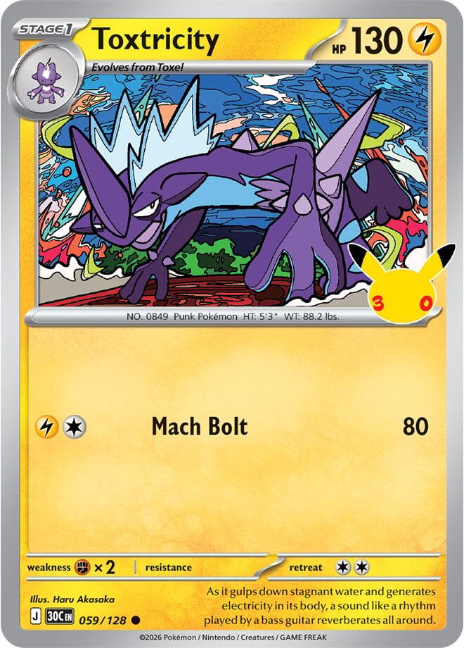 Toxtricity 059/128 card from ME: 30th Celebration